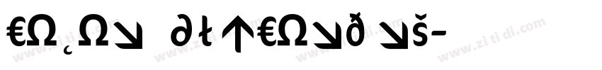 Cocon RegularCondens字体转换